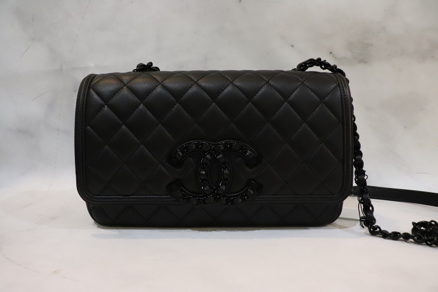 Chanel Filigree Medium So Black Flap Bag, New in Box
