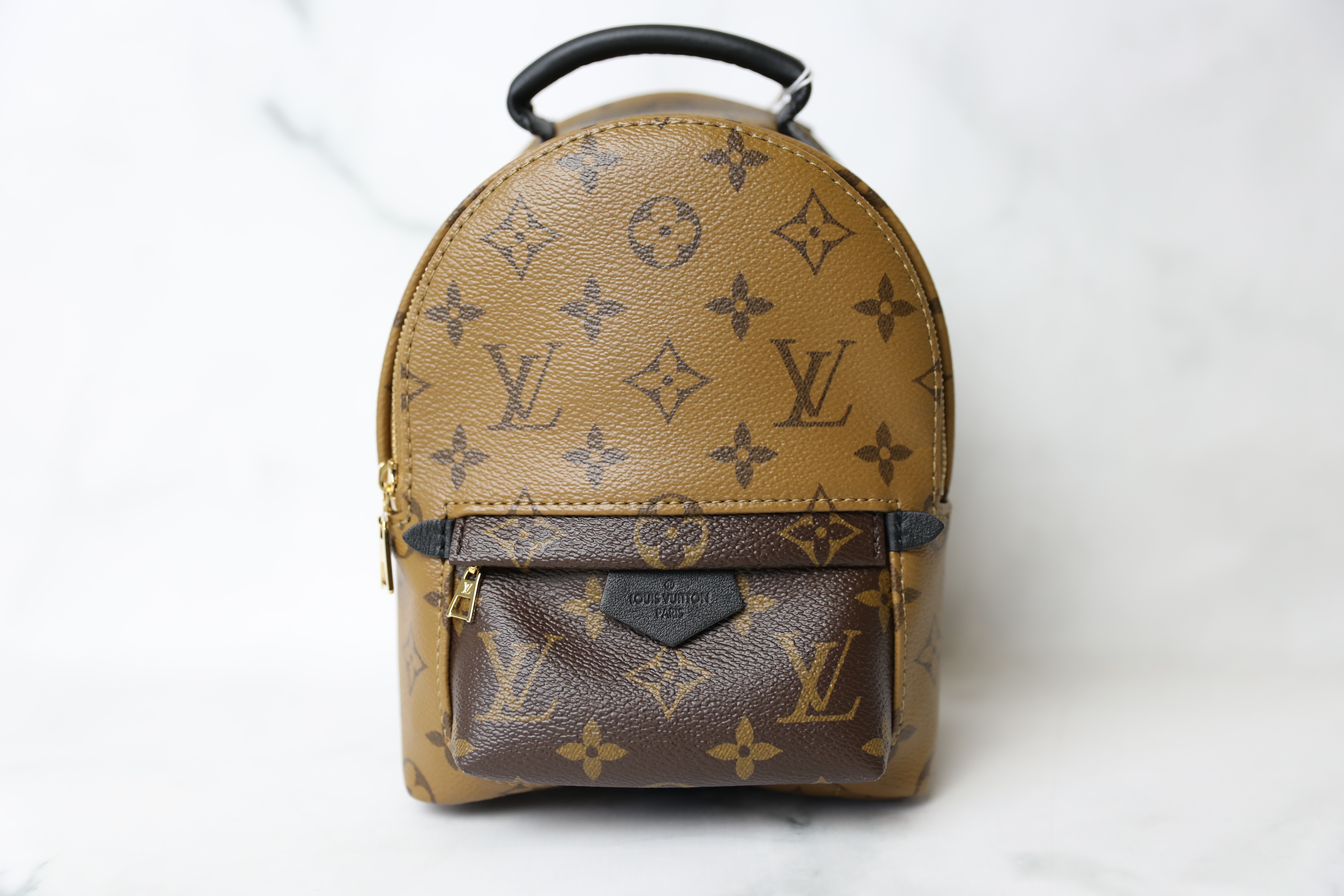 Louis Vuitton Monogram Reverse Mini Palm Spring Backpack Brown ref.733908 -  Joli Closet