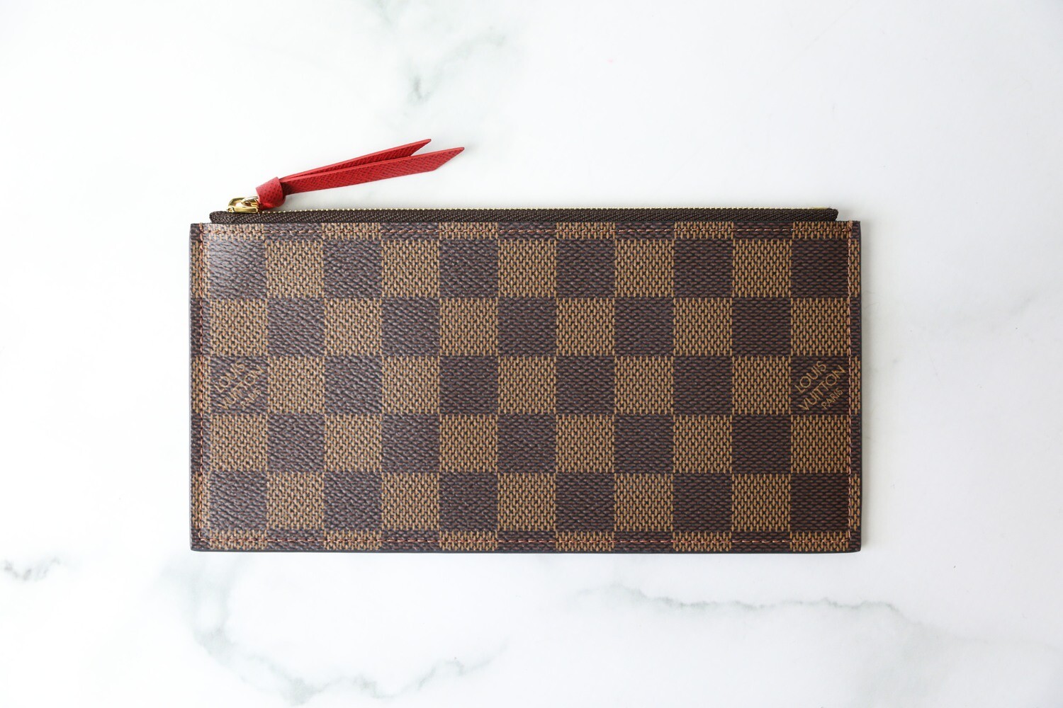 Louis Vuitton Zip Insert, Damier Ebene, New