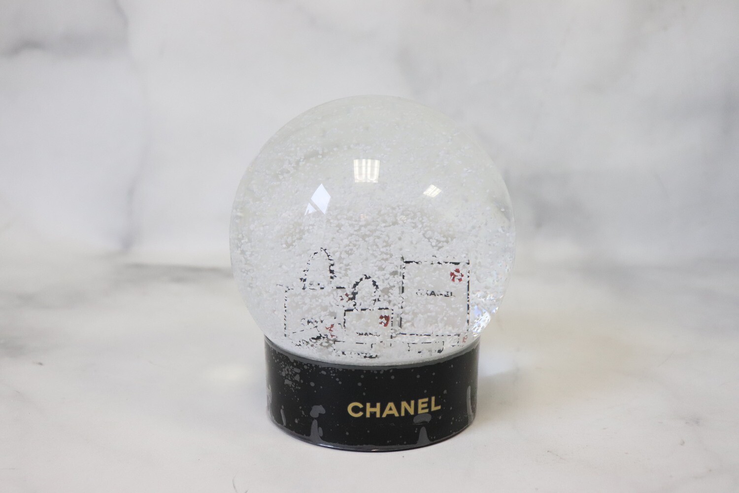 Chanel Snow Globe, Black Base, New in Box - Julia Rose Boston