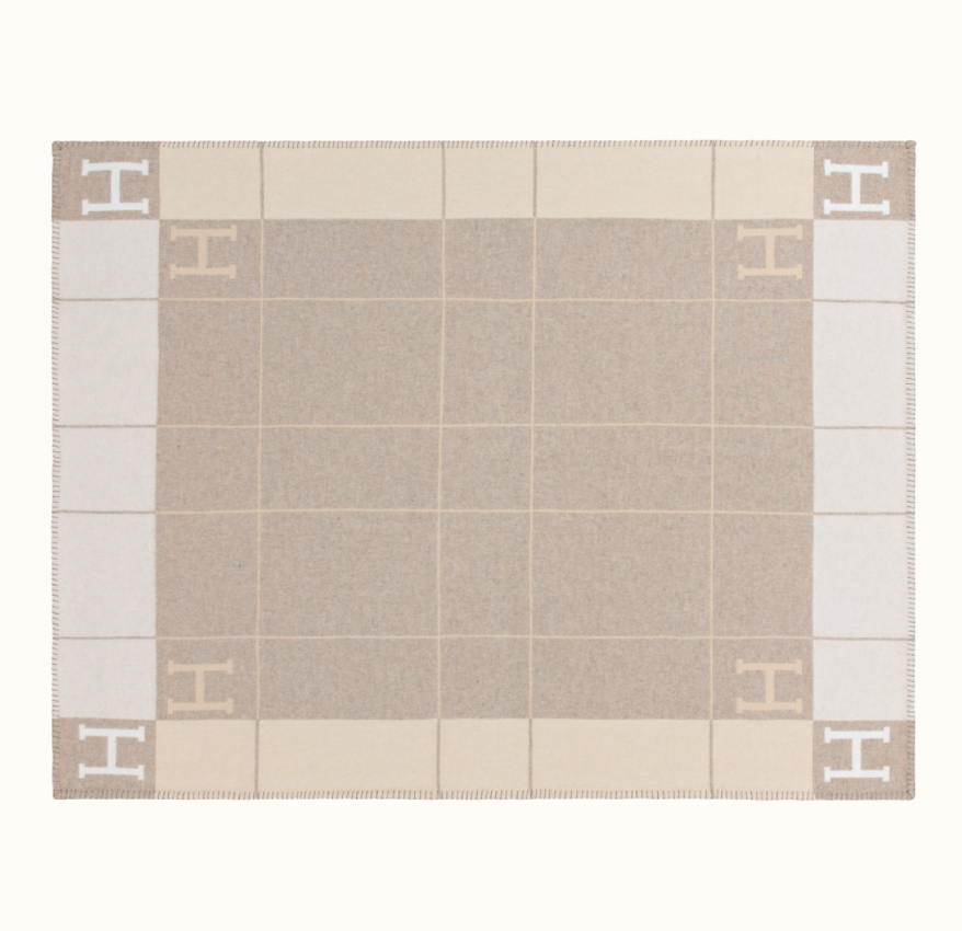 Hermes Blanket Beige - New - No Box