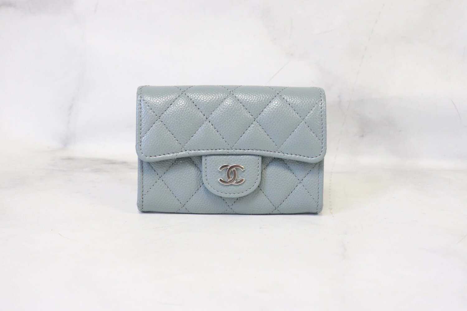 Chanel SLG 20B Card Holder Blue, New in Box