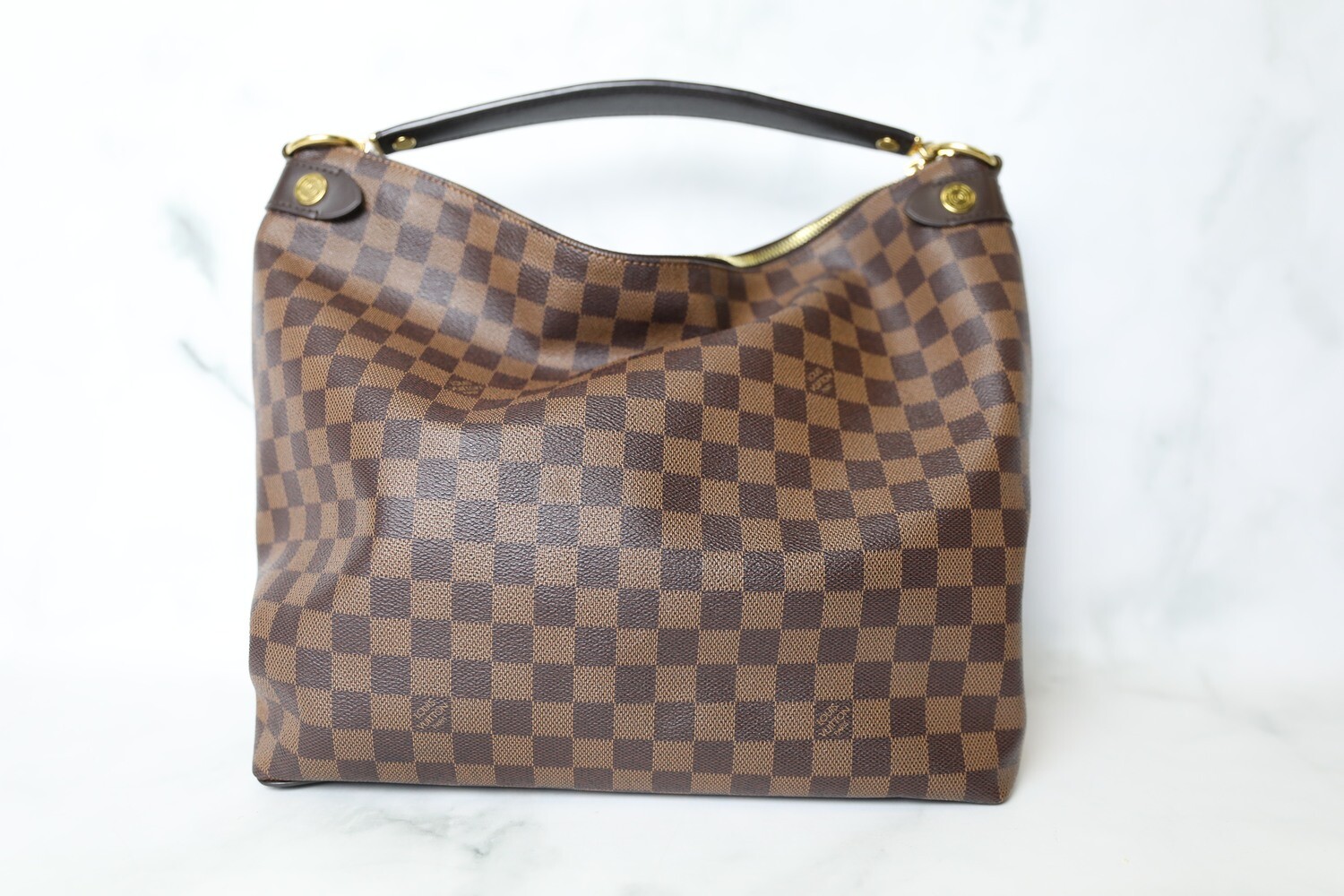 Louis Vuitton Duomo Hobo, Damier Ebene, Preowned in Box WA001
