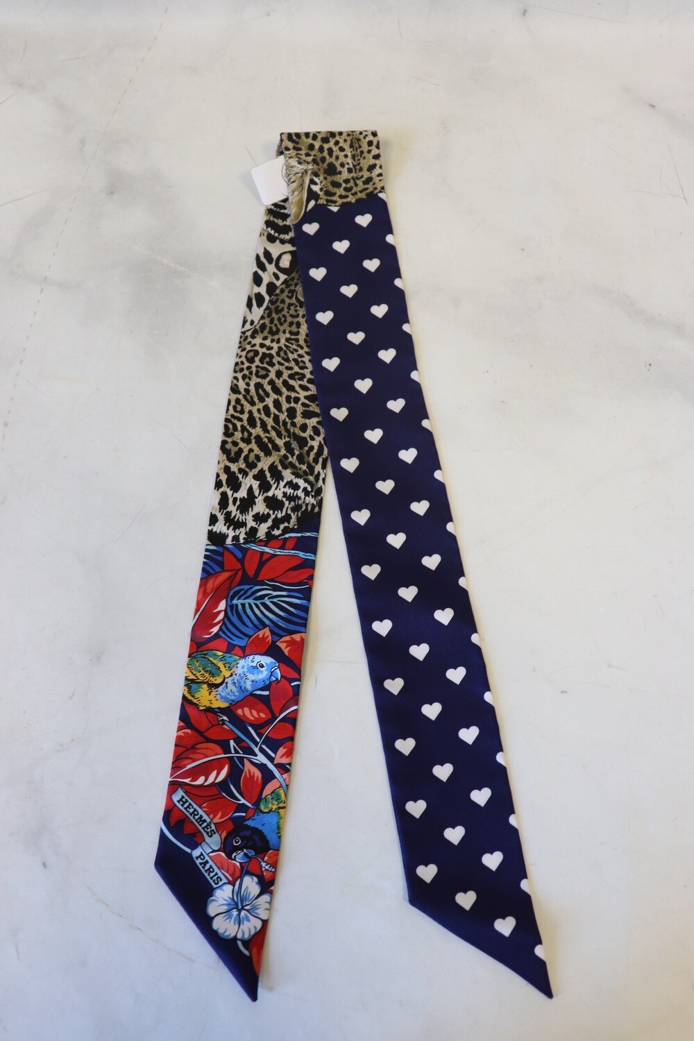 Hermes Twilly Jungle Navy, New in Box