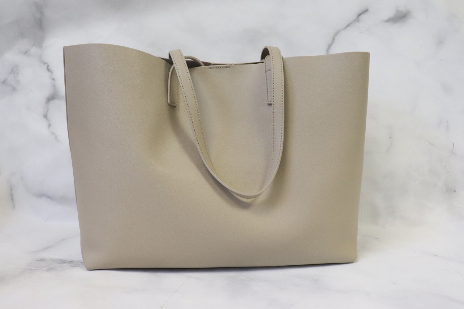 Saint Laurent East West Tote, Natural, New with Tag