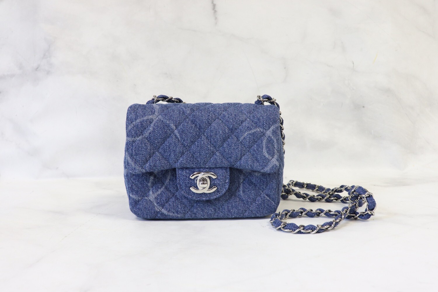 Chanel Drawstring Bucket Bag Mini, Blue Denim, New in Box WA001 - Julia  Rose Boston