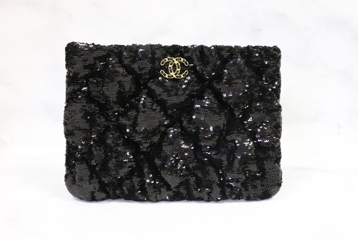 Chanel O Case, Black Sequin, New in Box - Julia Rose Boston | Shop
