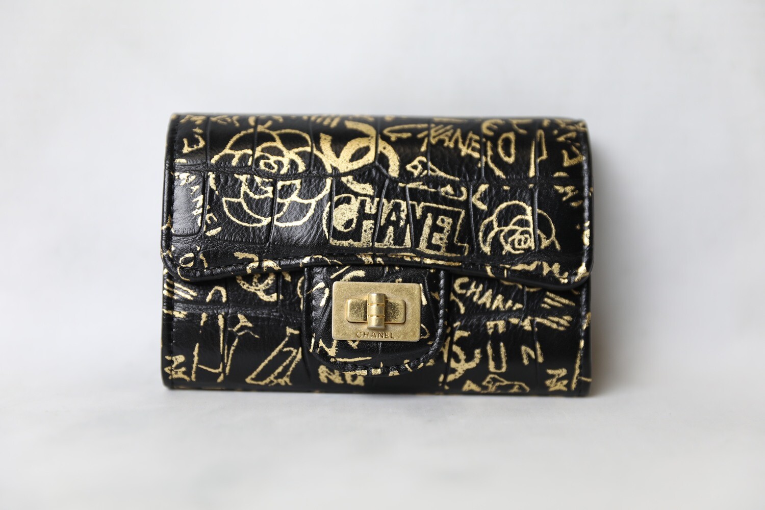 Chanel SLG Reissue Graffiti Snap Cardholder, New in Box WA001