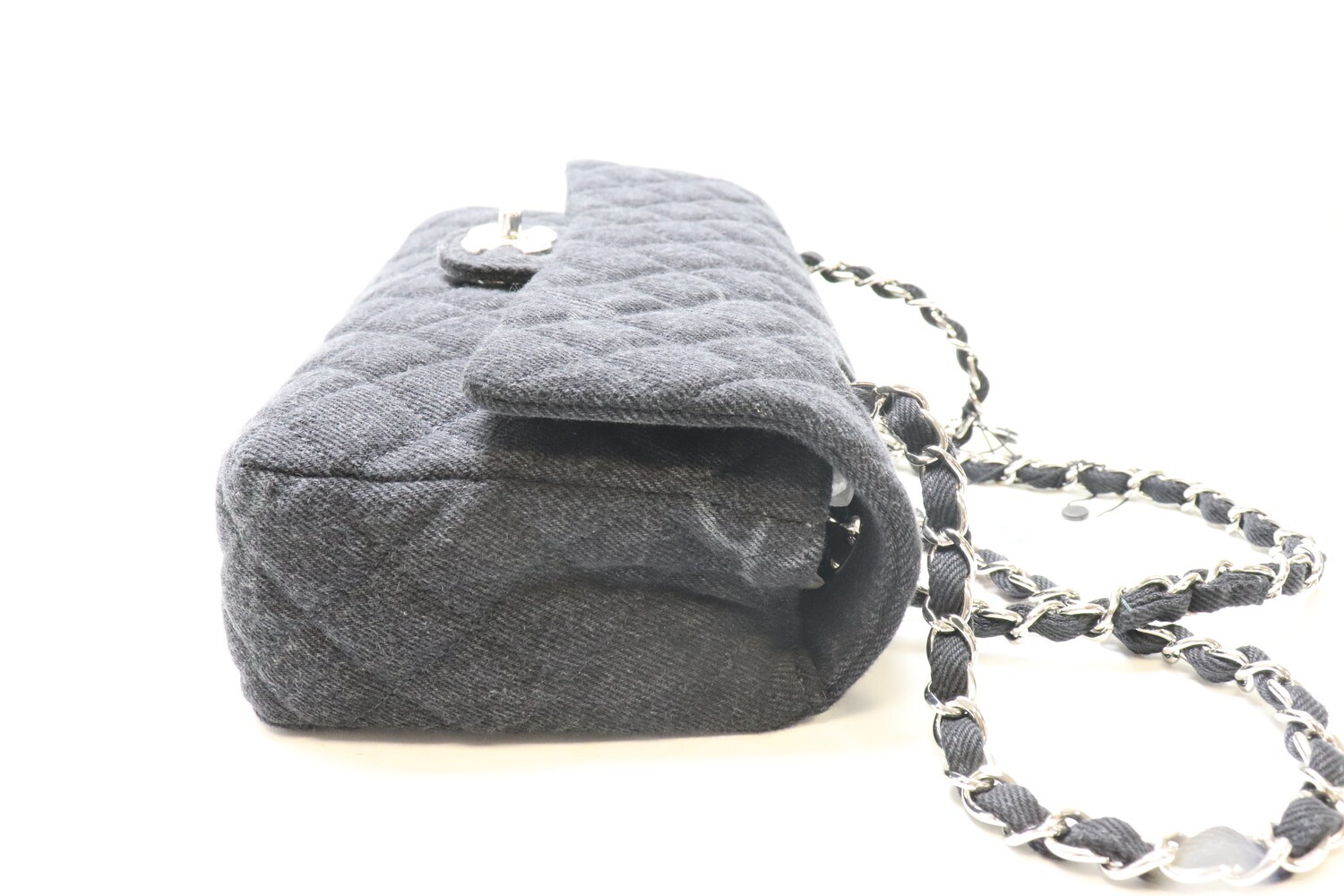 Chanel Denim Black Medium Flap, New in Dustbag