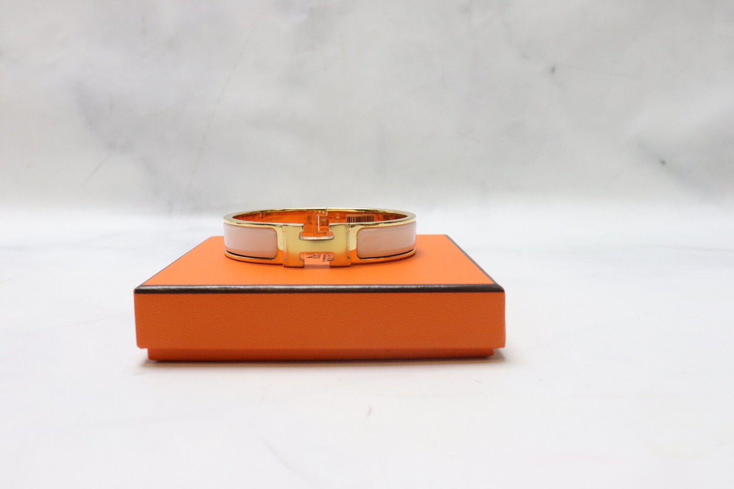 Hermes Clic Clac Bracelet, PM, White, New in Box WA001