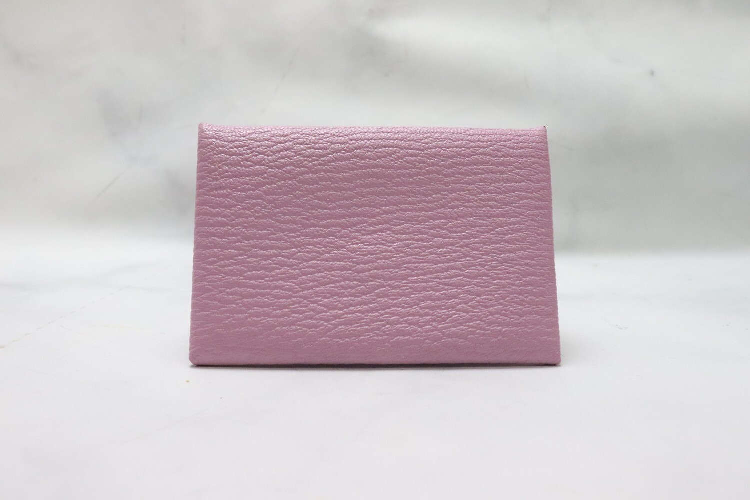 Hermes Calvi Mauve Sylvestre Mysore Card Case Pink, New in Box