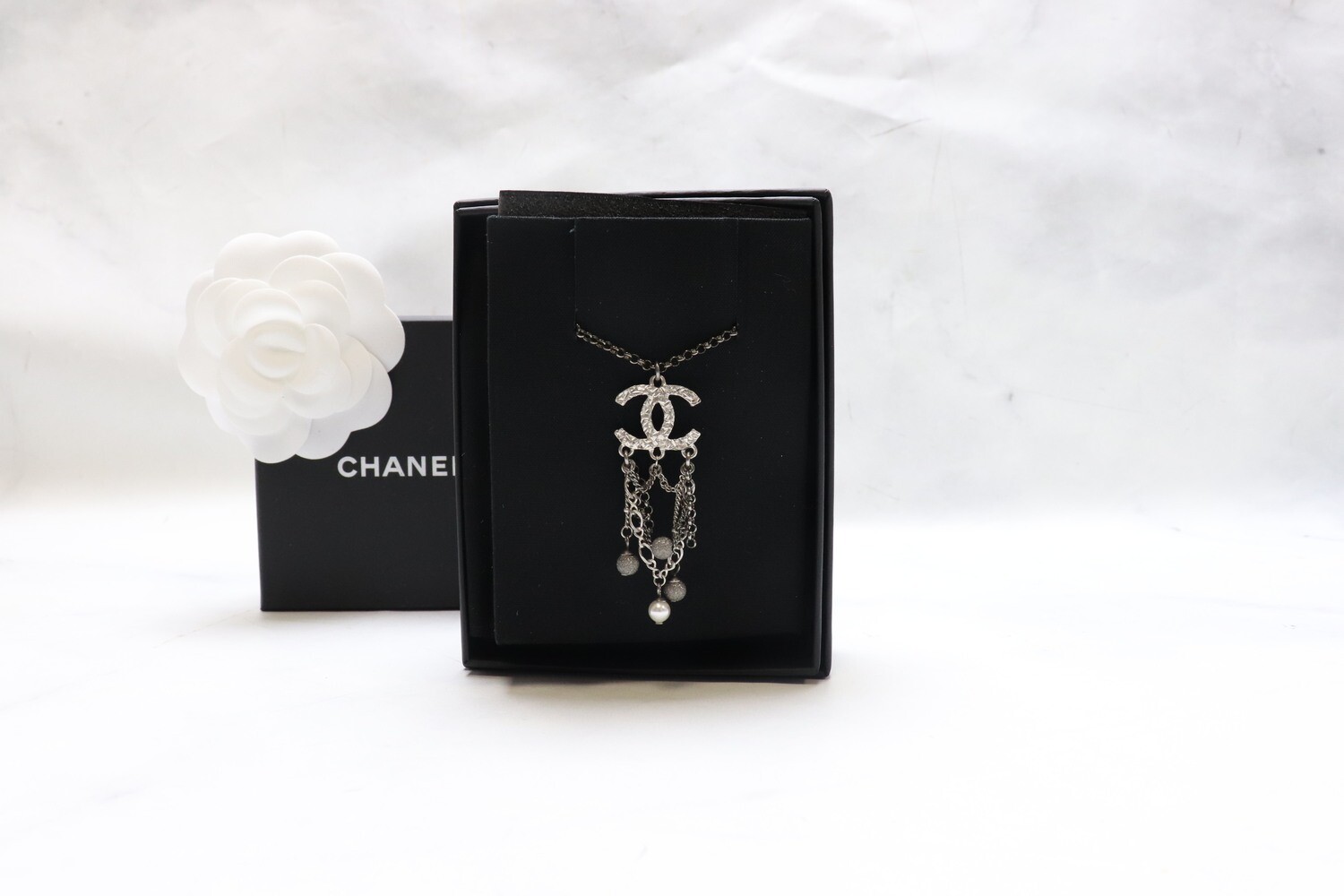 Chanel Necklace with Dangling Beads, New in Box