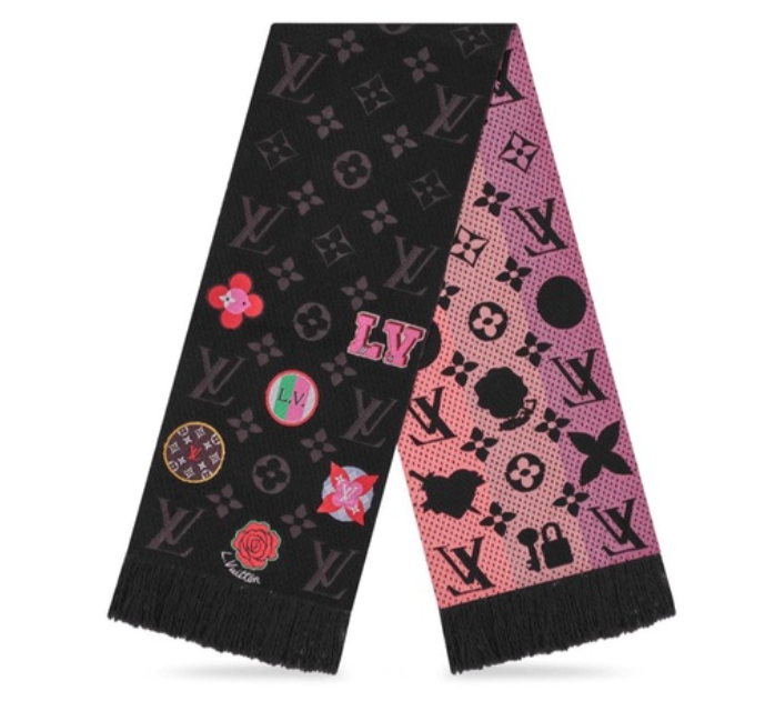 Louis Vuitton Logomania Stories Limited Edition, Black with Patches, New  - No Dustbag or Box