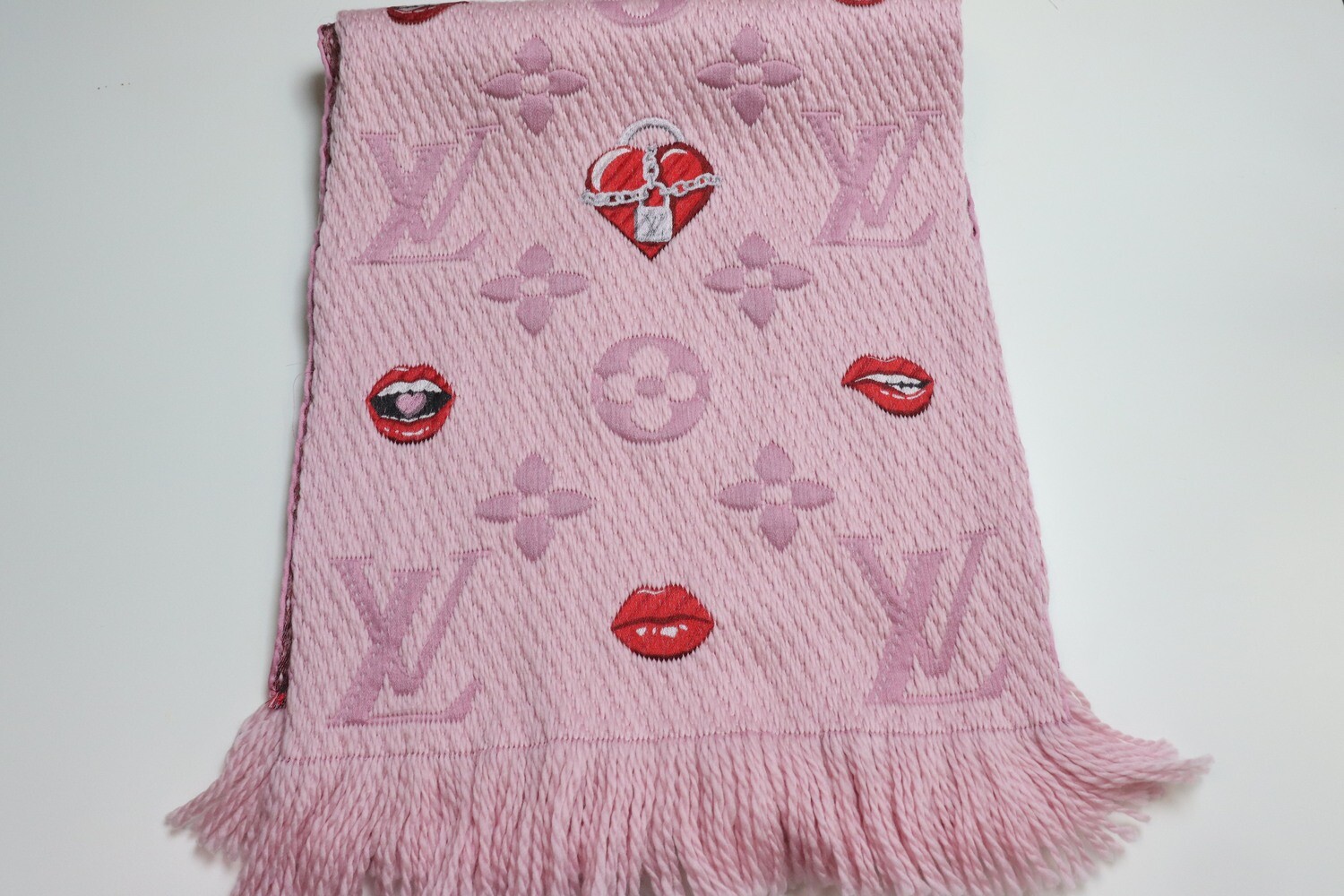 Louis Vuitton Logomania Lucky Limited Edition, Pink with Lips, New  - No Dustbag or Box