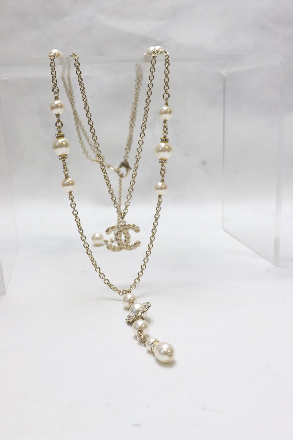 Chanel Necklace with Two Strands, New in Box