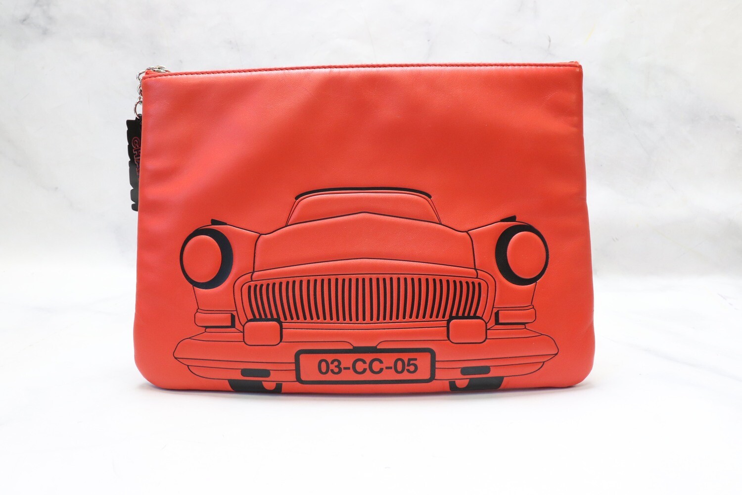 Chanel O Case Red Havana Clutch, Preowned in Dustbag