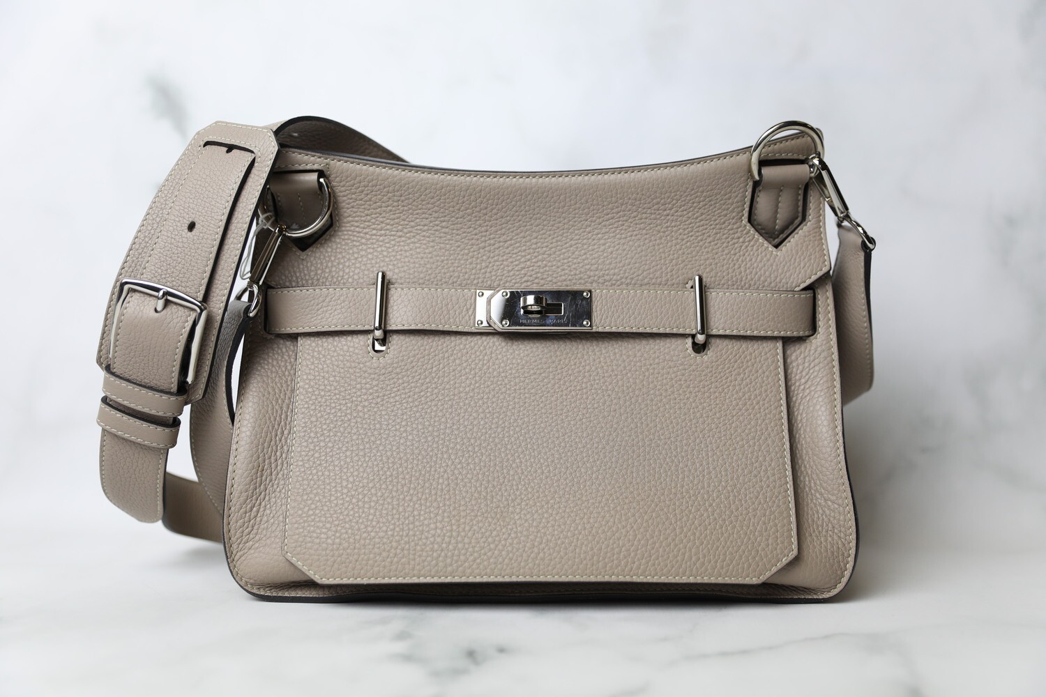 Hermes Jypsiere 31, Grey with Palladium Hardware, Preowned in Dustbag WA001