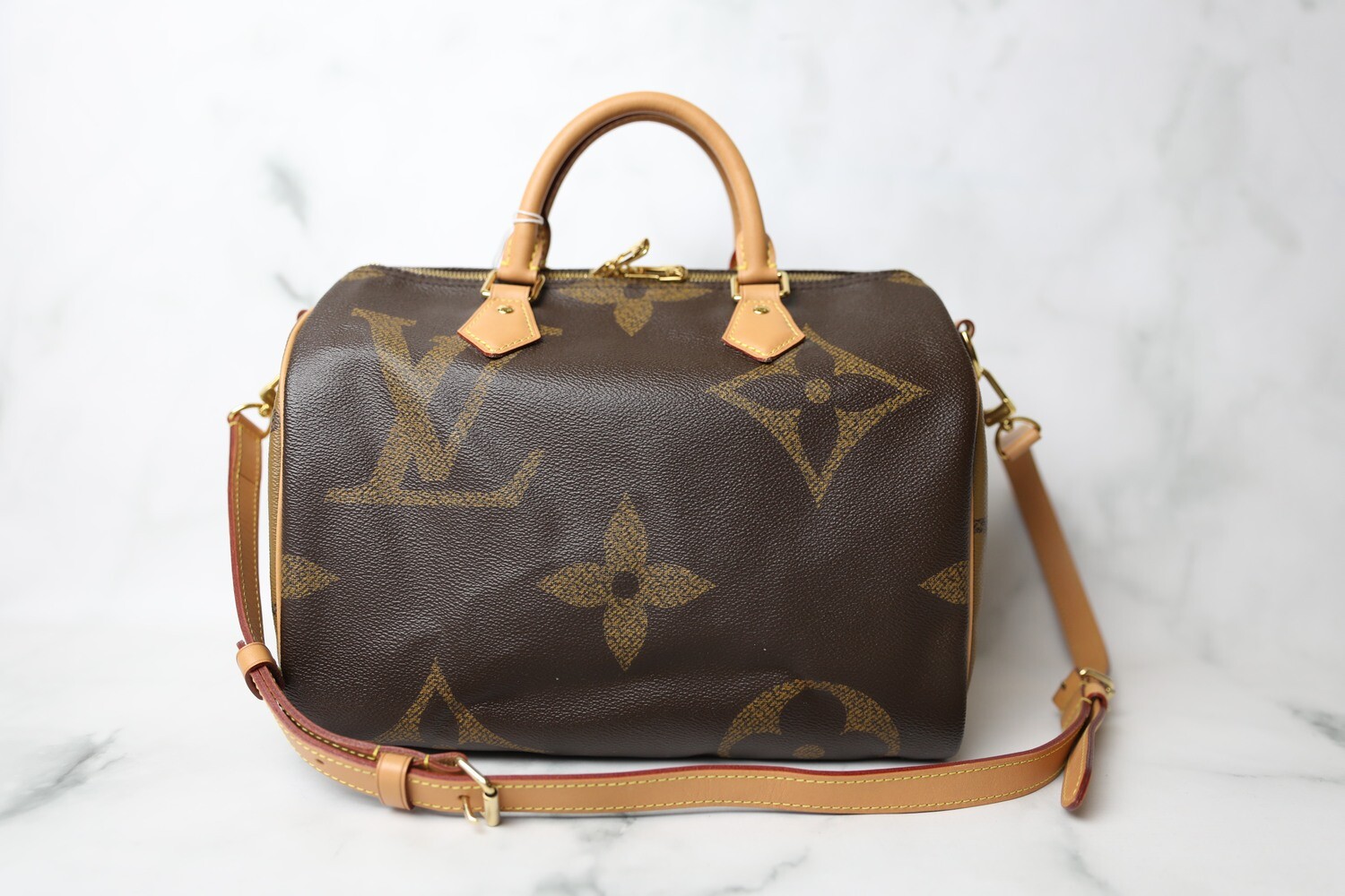 Louis Vuitton Speedy B 30, Giant Monogram, Preowned in Box WA001