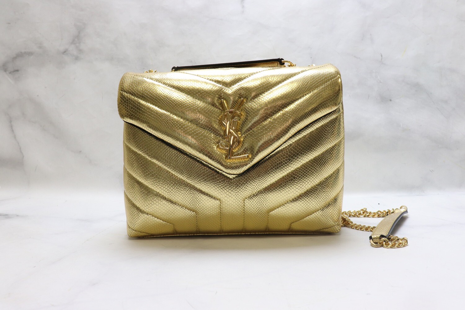 Saint Laurent Lou Lou Gold Small, New in Box