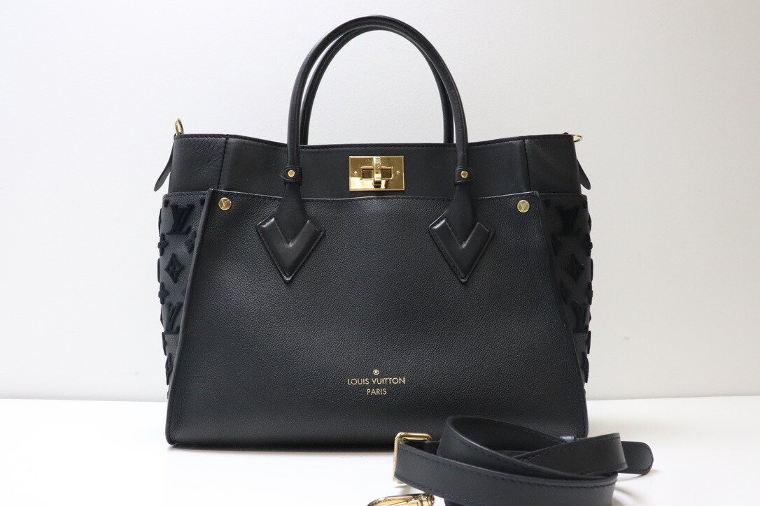 Louis Vuitton On My Side Noir, Preowned in Dustbag