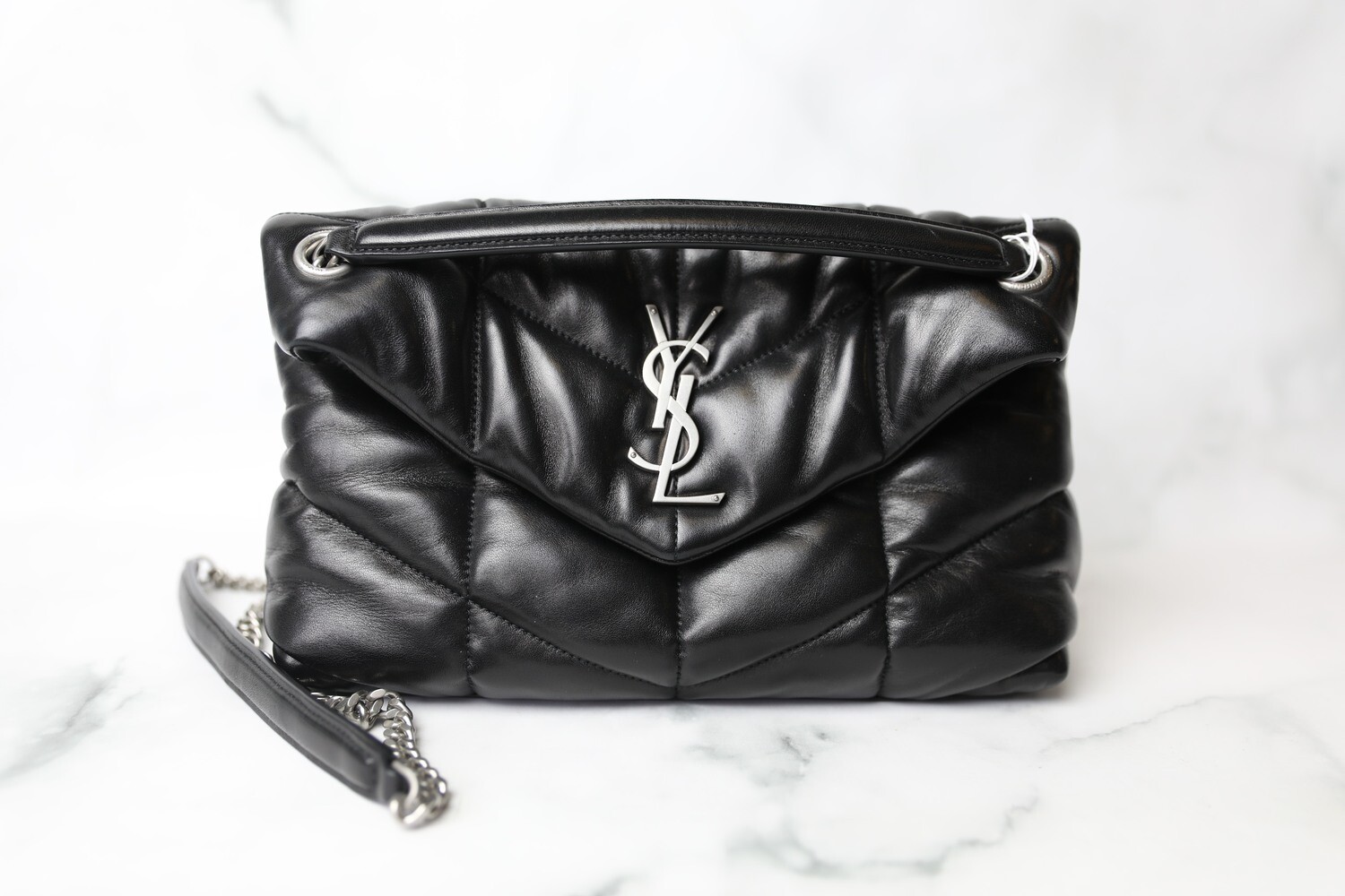 Saint Laurent Lou Lou Puffer Small, Preowned in Dustbag WA001
