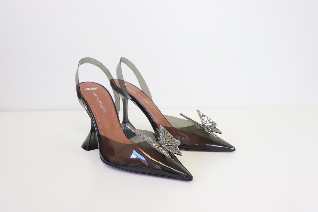 Amina Muaddi AWGE Phoenix Sling, New in Box MA001