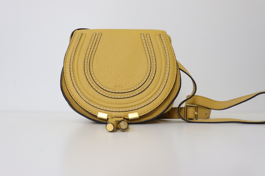 Chloe Marcie Mini, Mustard, New in Dustbag