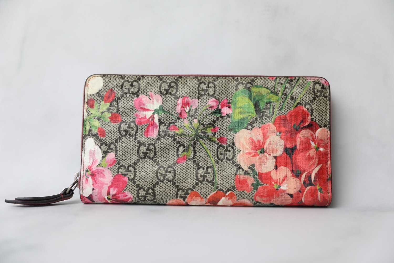 Gucci Blooms Zip Wallet, Preowned in Dustbag WA001