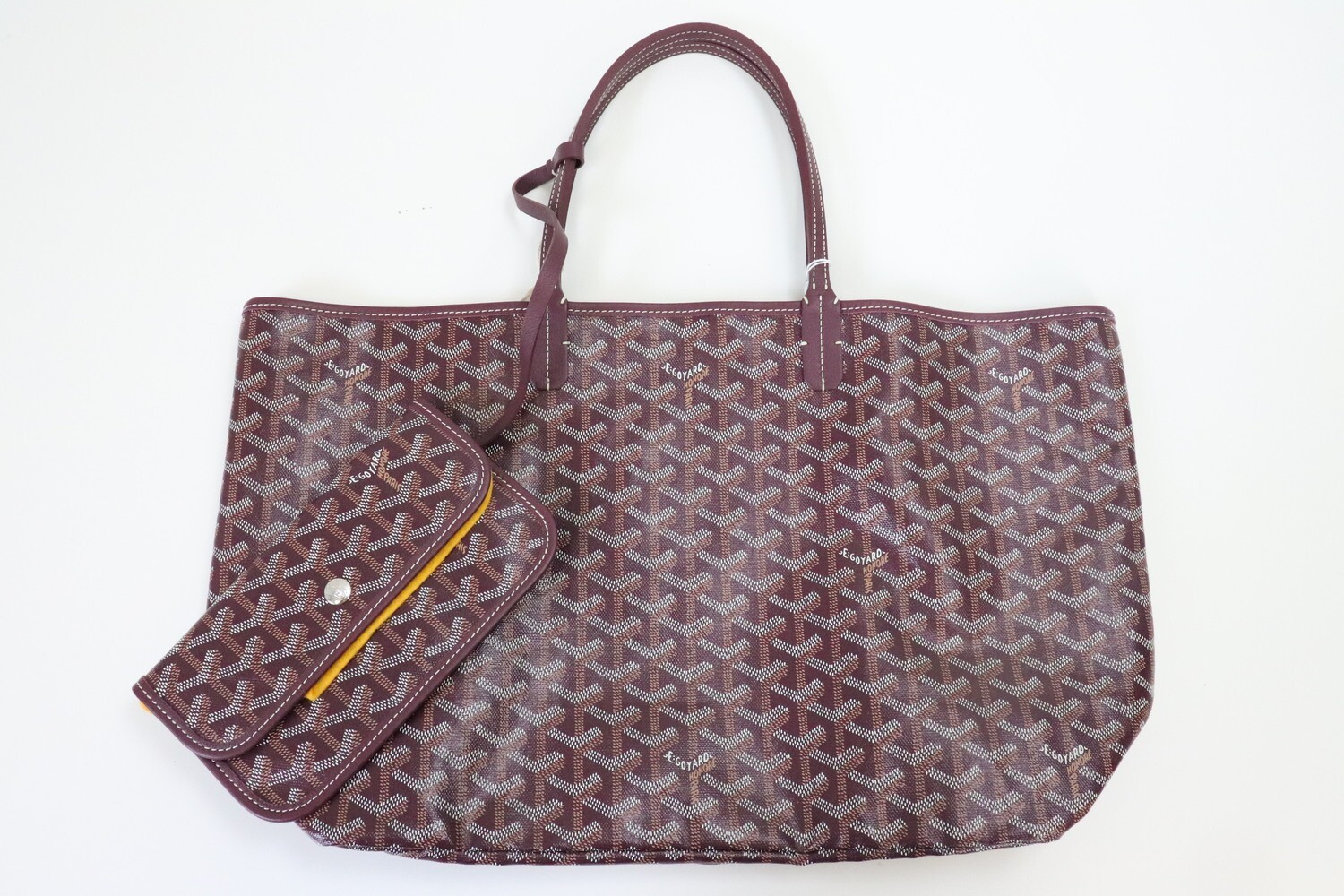 Burgundy goyard online tote