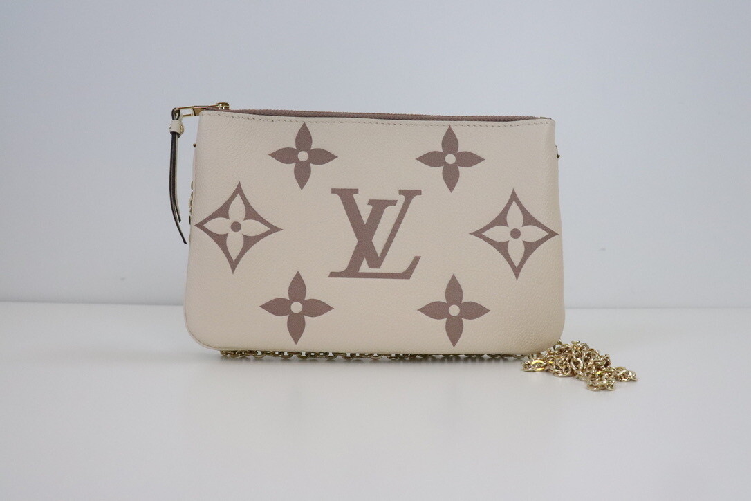 Louis Vuitton Double Zip Creme, New in Dustbag WA001