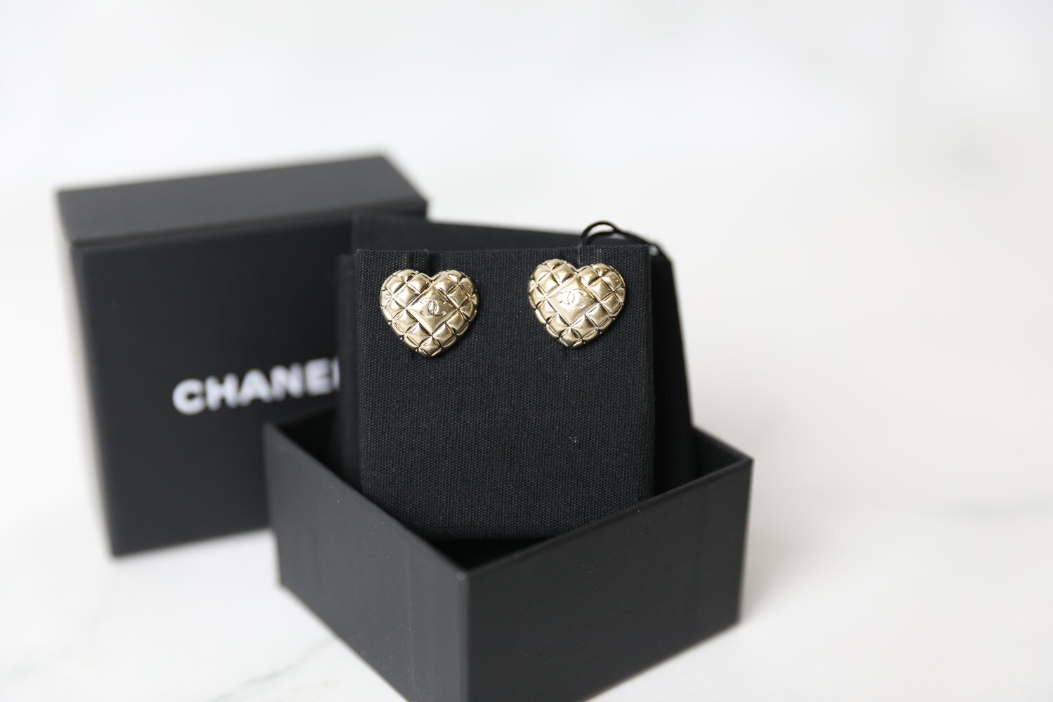 Chanel Puffy Quilted Heart Stud Earrings, New in Box WA001 - Julia Rose  Boston | Shop