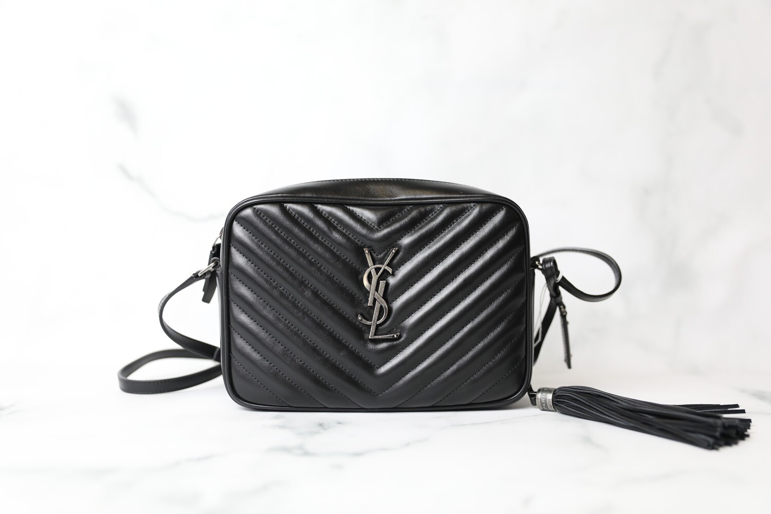 Saint Laurent Small Lou Lou bag in Black with Silver Hardware – Love A  Preloved