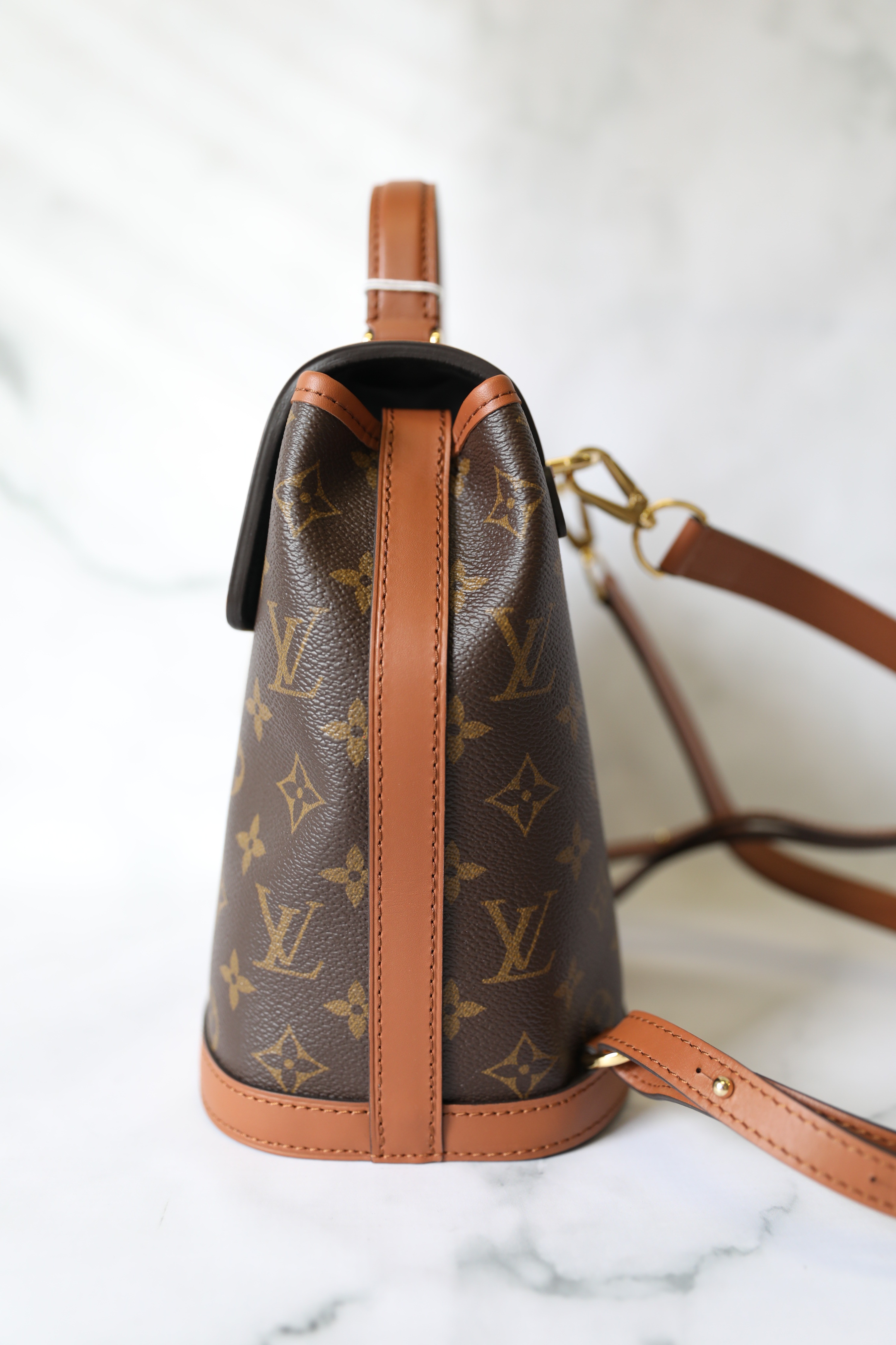 Louis Vuitton LOUIS VUITTON Dauphine Backpack Rucksack Daypack Monogram  Reverse Canvas M45142 Brown