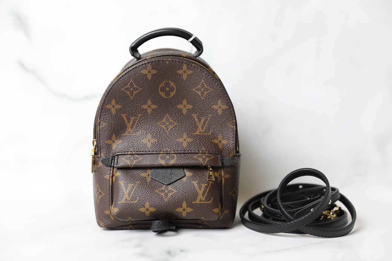 Louis Vuitton Palm Springs Mini Backpack, Monogram, Preowned in Dustbag WA001