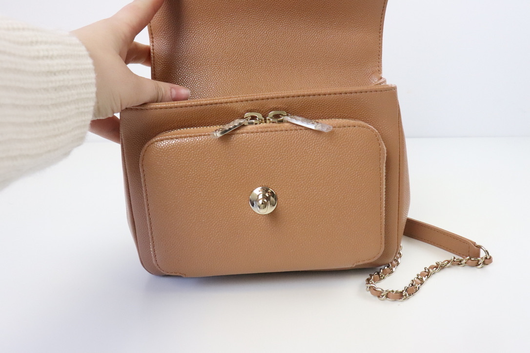Chanel Small Business Affinity Caramel GHW - Designer WishBags