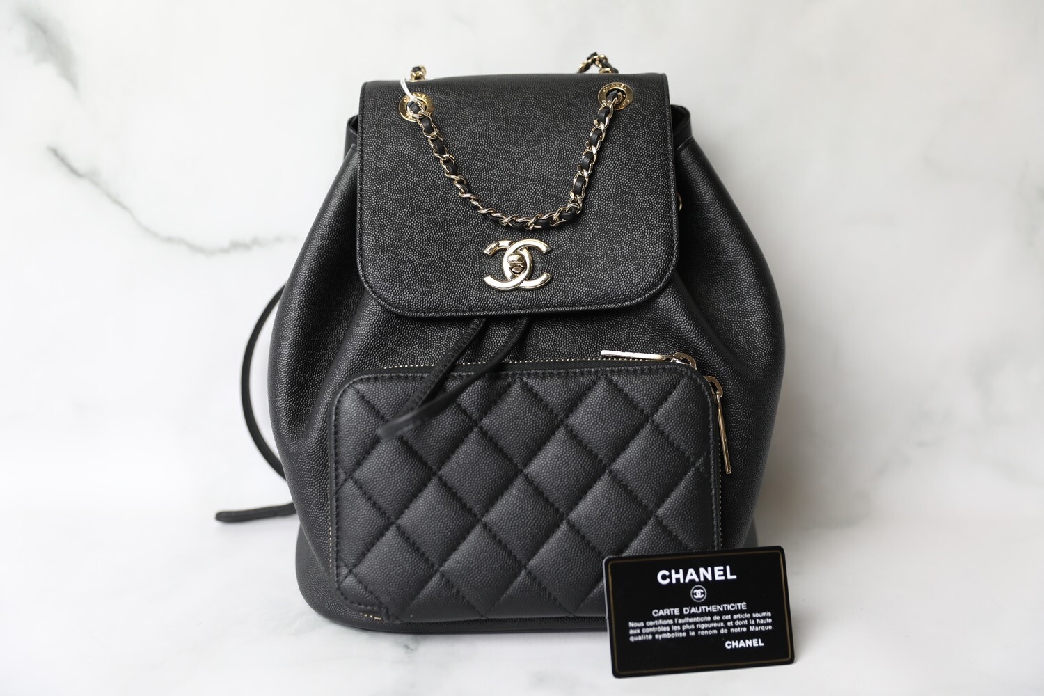 Chanel Business Affinity Backpack, Black Caviar with Gold Hardware,  Preowned in Box WA001 - Julia Rose Boston