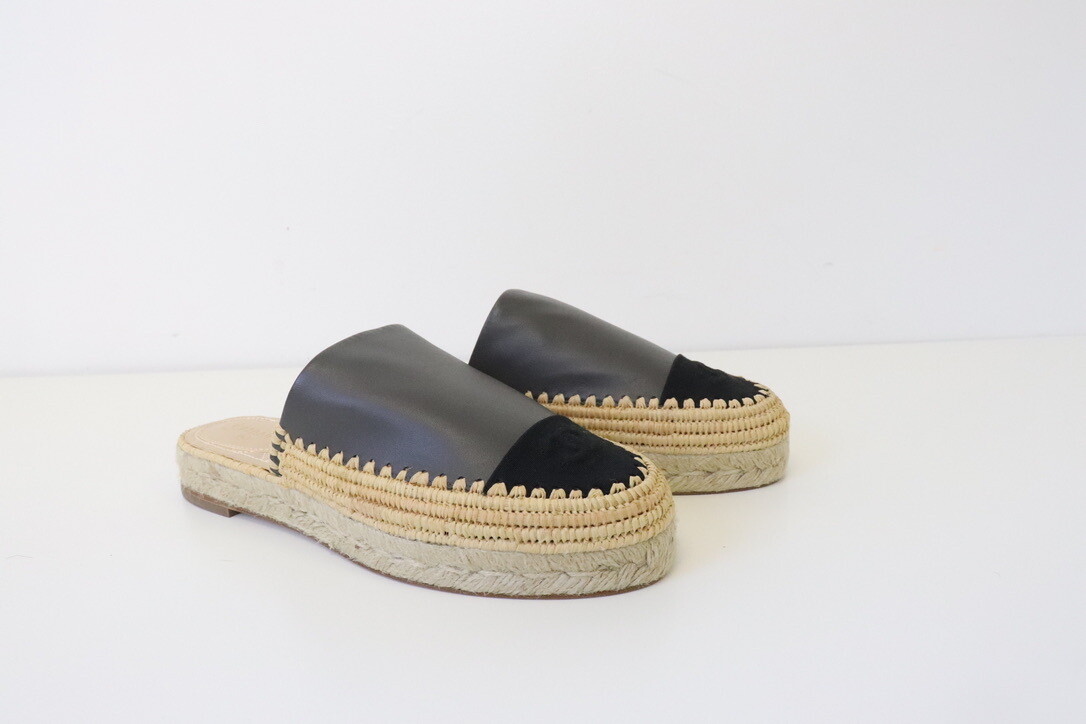 Chanel Shoes Espadrilles, Grey, New in Box