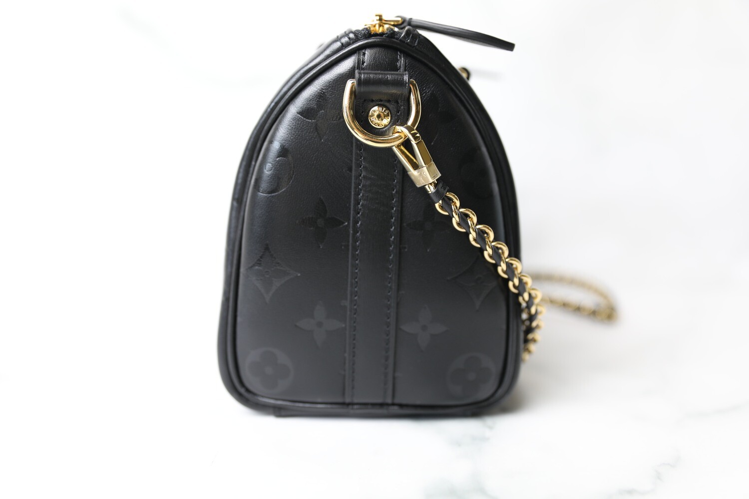 Louis Vuitton Speedy BB, Black with Gold Hardware, New in Louis Vuitton Speedy BB, Black with Gold Hardware, New in