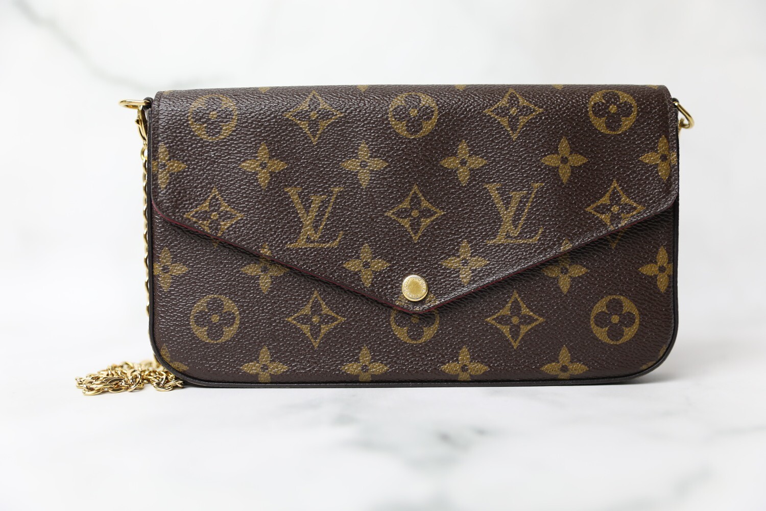 Louis Vuitton Felicie, Monogram, Preowned in Dustbag WA001