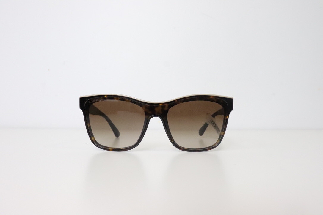 Chanel Sunglasses Tortoise with Tan Border, New in Box