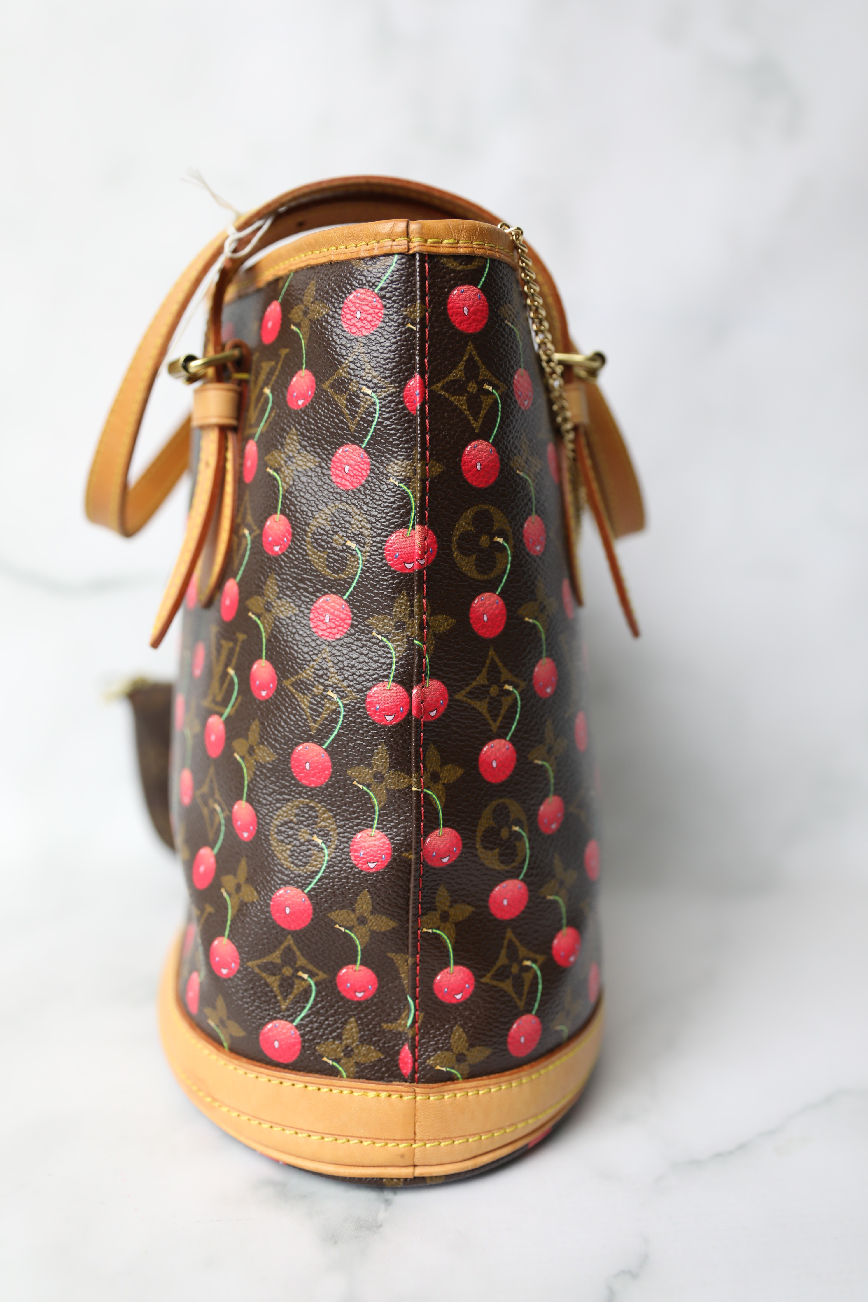 Louis Vuitton Cherry Cerises Bucket Bag, Preowned in Dustbag