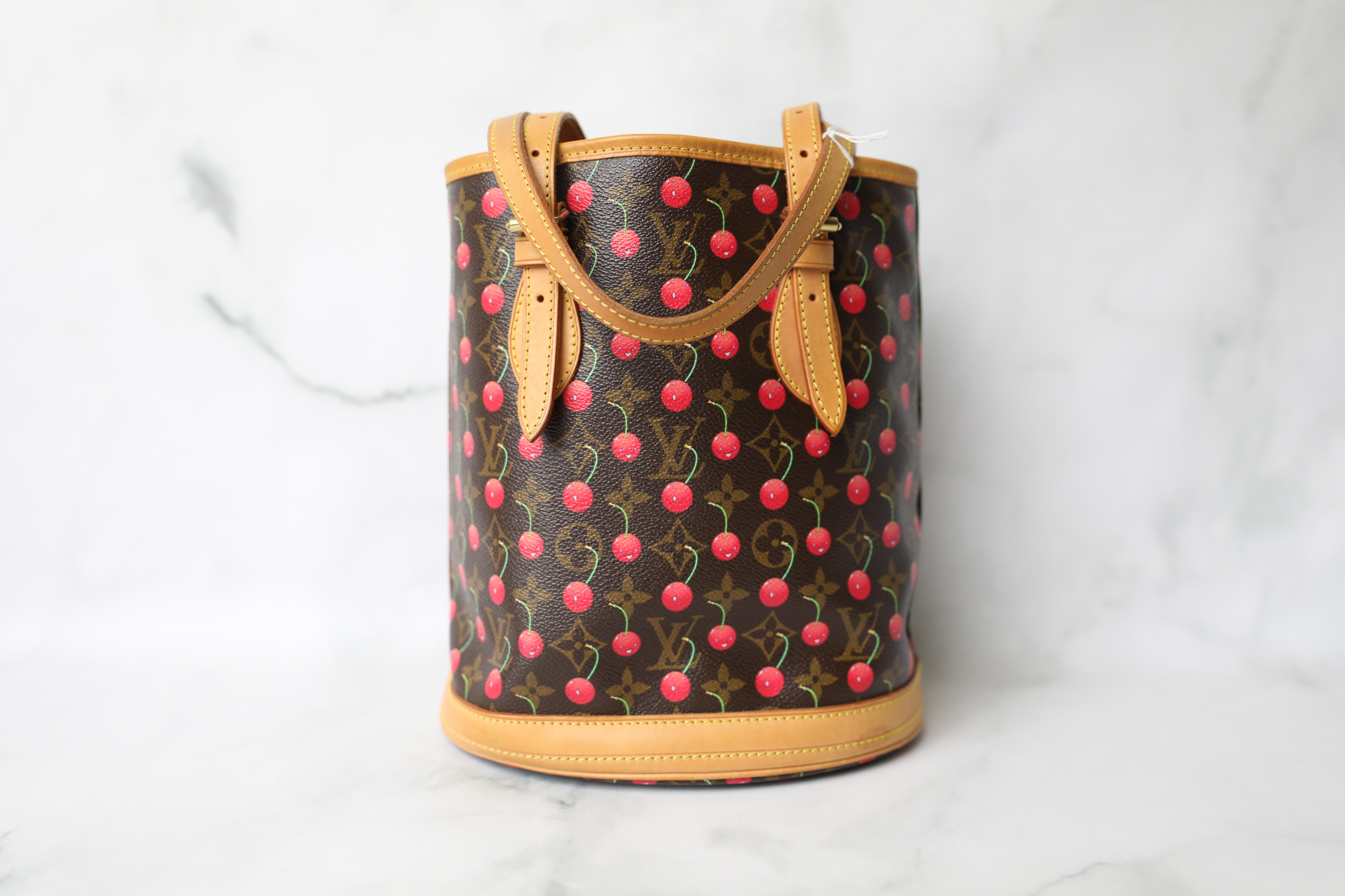 Louis Vuitton x Takashi Murakami Monogram Cerises Cherry Bucket Bag - Brown  Bucket Bags, Handbags - LOU669947