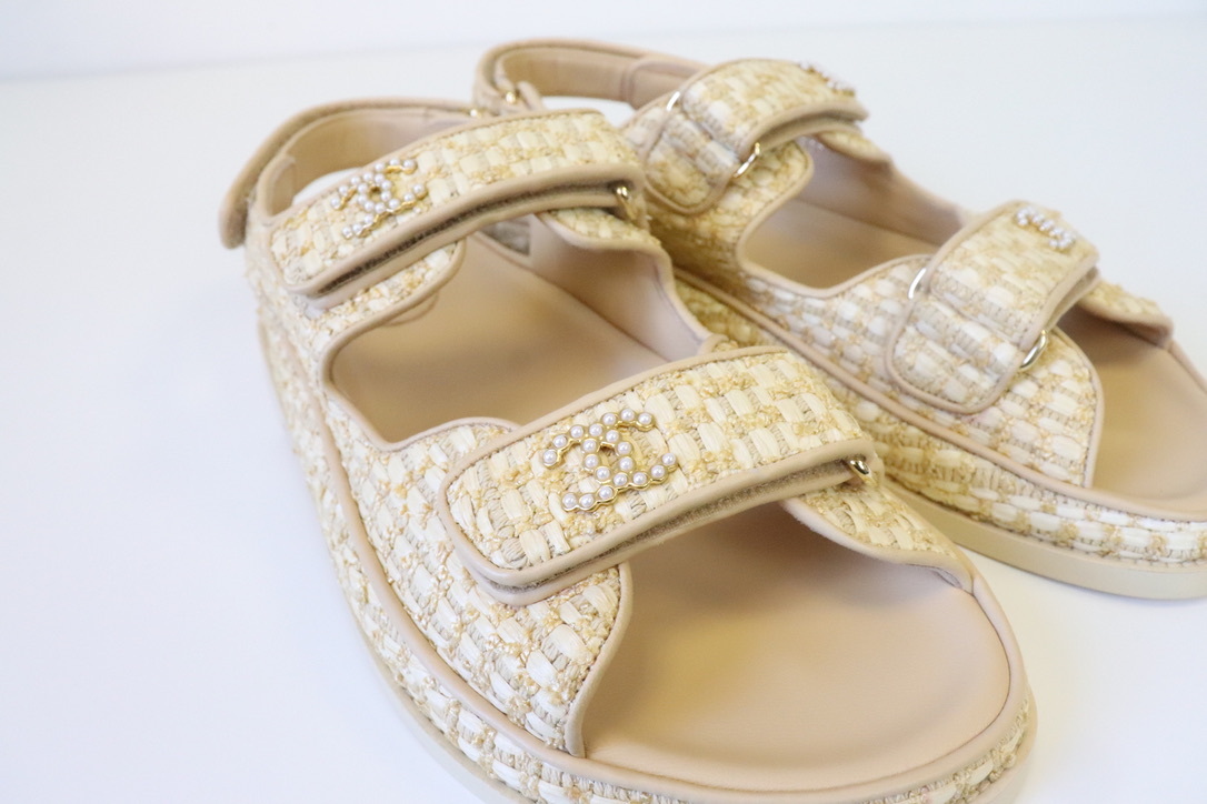 Chanel velcro sandals - Gem