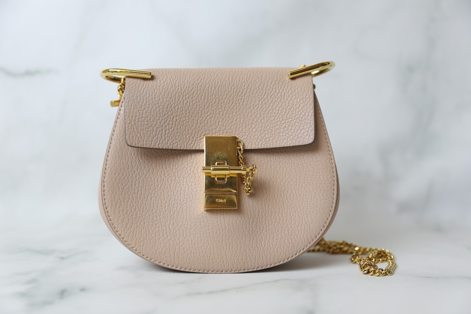 Chloe Drew Small, Pink with Gold Hardware, Preowned in Dustbag WA001
