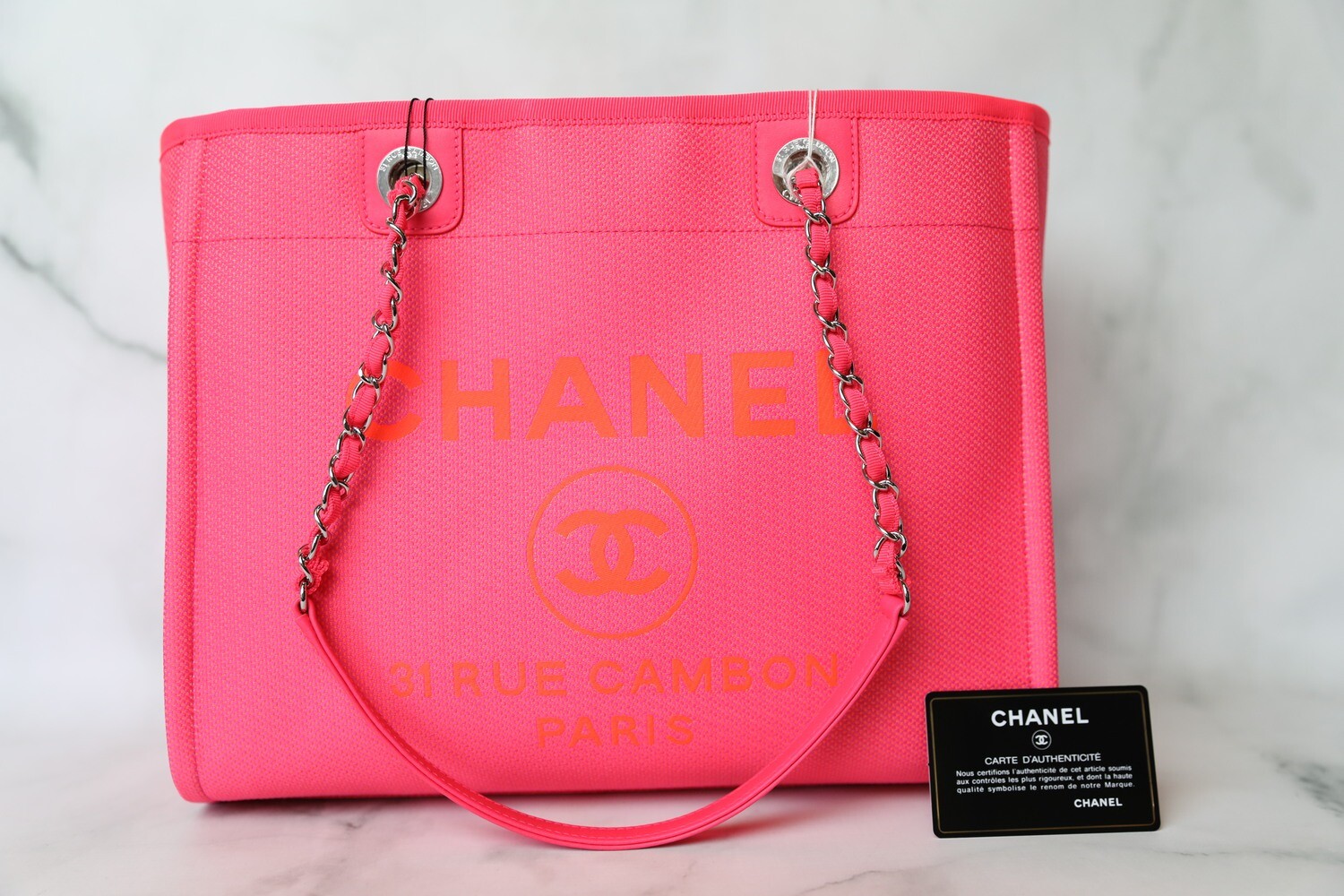Chanel Deauville Medium, Hot Pink, New in Dustbag