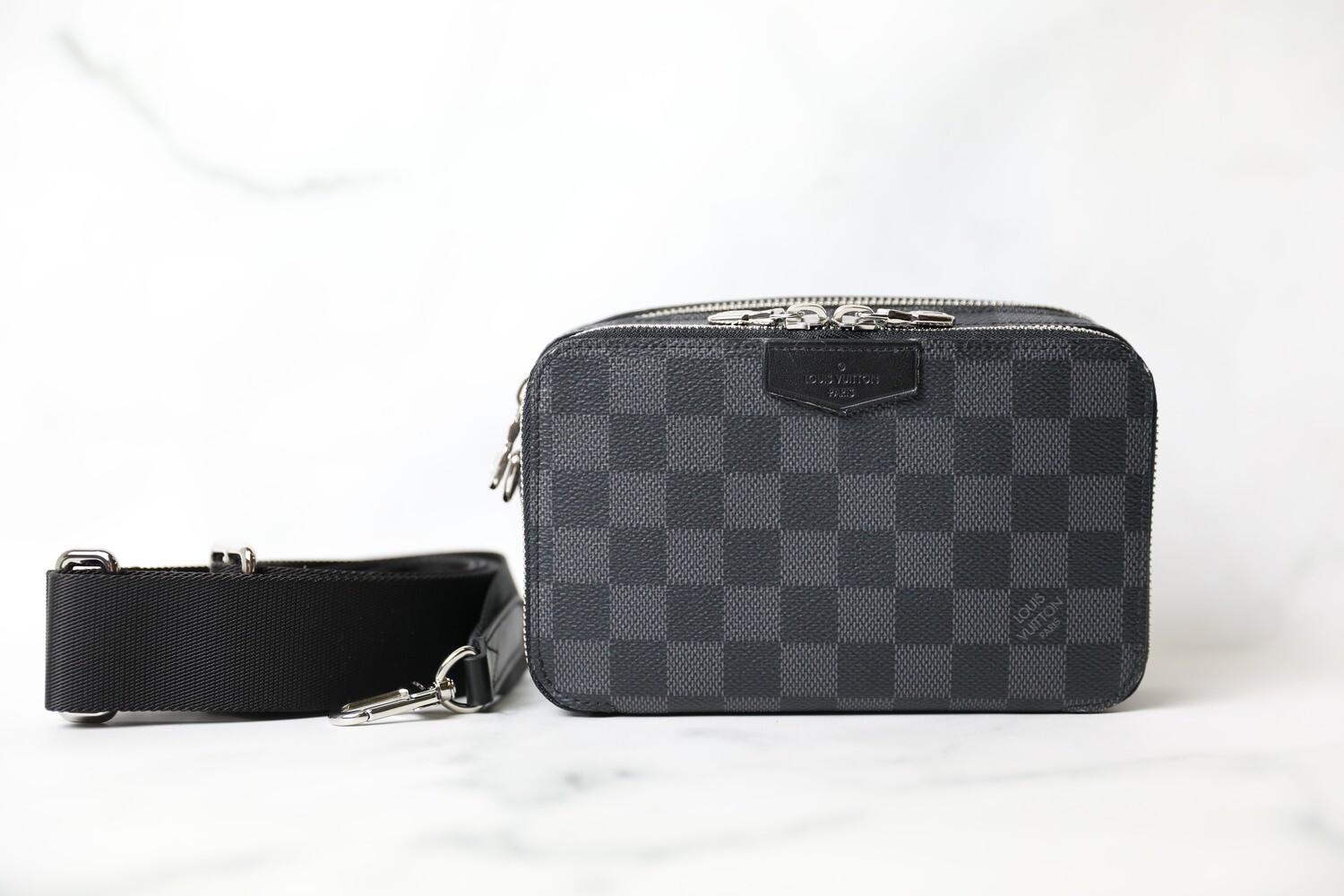 Louis Vuitton Alpha Wearable Wallet Damier Graphite Black