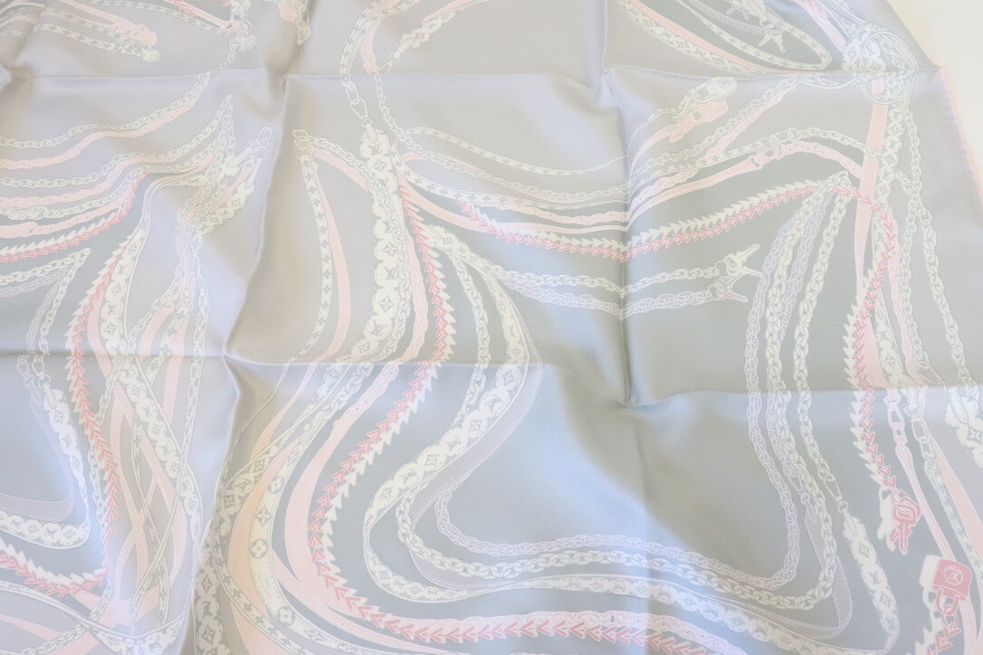 Louis Vuitton Silk Scarf, Grey, New - No Box