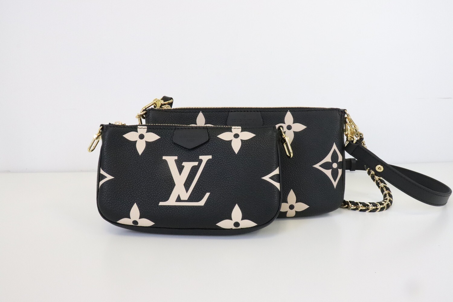 Louis Vuitton Multi Pochette Bicolor Empreinte Leather, New in