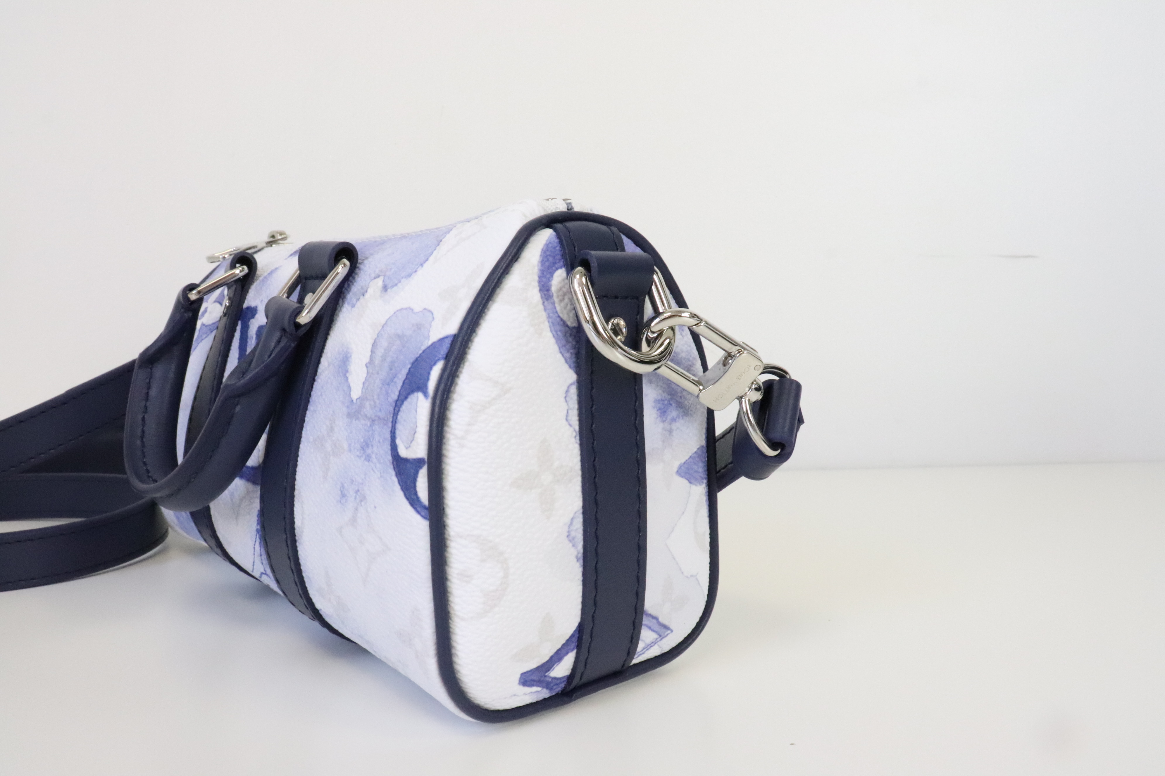 Louis Vuitton Keepall Xs Color Shoulder Bag Handbag Mini Blue M45761  men's bag