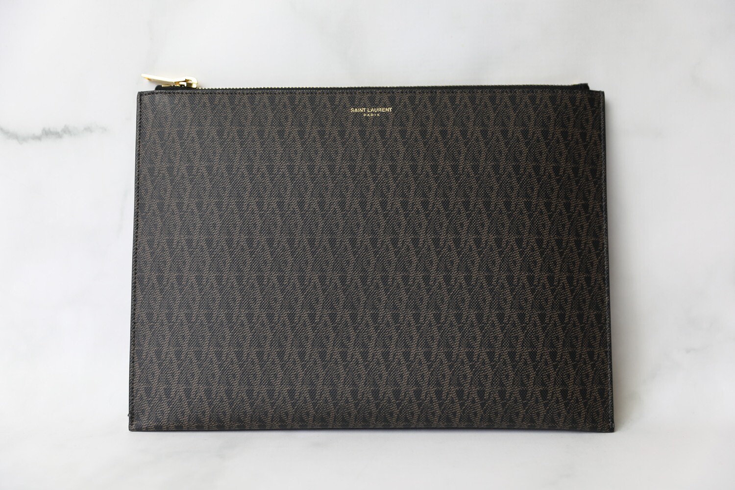 Saint Laurent iPad Case Clutch, Monogram, New in Box WA001